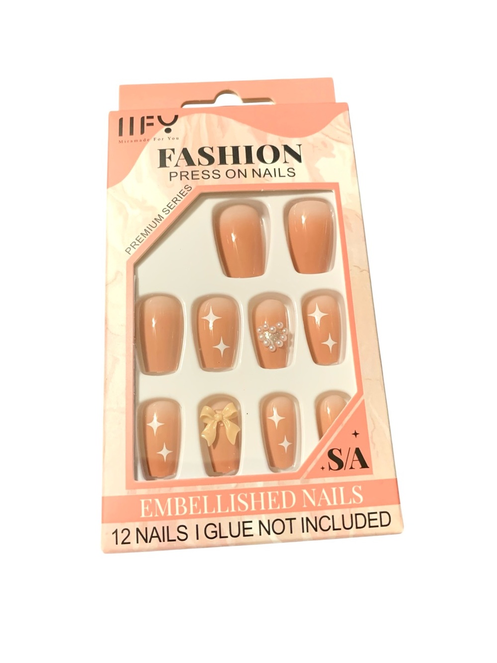 New MFY Miramade for You Embellished Nails 12pc set